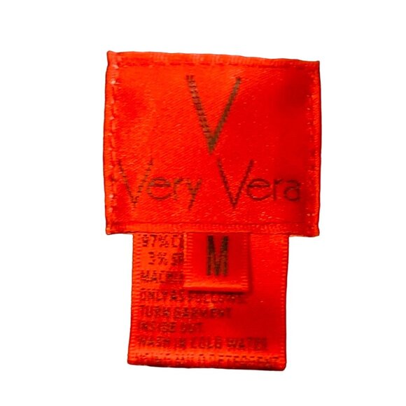 Vera Vera medium,Black Woman's Jacket with white embroidery - Picture 8 of 10